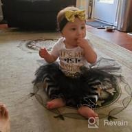 картинка 1 прикреплена к отзыву Adorable 4Pc Baby Girl 1St/2Nd Birthday Outfit - Romper, Tutu Skirt, Headband & Leg Warmers! от Jonah Riggle