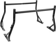 🚚 enhanced 800ibs capacity extendable steel pick-up truck ladder rack - black (uspto patent pending) логотип