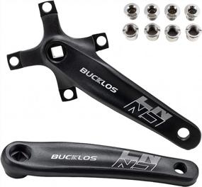 img 4 attached to BUCKLOS MTB Crankset Square Taper: 8-10 Speed Compatible, 22-44T Chainring Set (170Mm 104/64 BCD) For Shimano Sram FSA Hybrid Mountain Bike