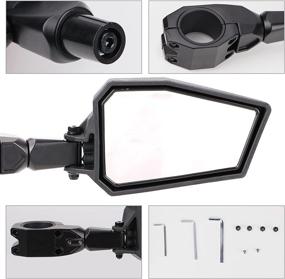 img 3 attached to UTV Rear View Mirrors Side Adjustable Universal 1