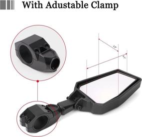 img 2 attached to UTV Rear View Mirrors Side Adjustable Universal 1