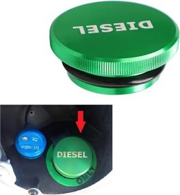 img 1 attached to 🔋 Premium Magnetic Aluminum Fuel Cap for Dodge Ram 1500-3500 Pick-up Truck (2013-2019) - Green