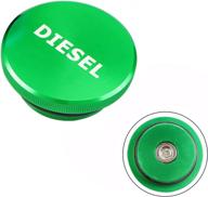 🔋 premium magnetic aluminum fuel cap for dodge ram 1500-3500 pick-up truck (2013-2019) - green logo