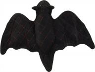 durable & tough desert bat soft dog toy with squeakers - interactive play (tug, toss & fetch) - floats and machine washable logo