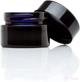 img 2 attached to Infinity Jars 15ml (.5 fl oz) Pocket Size Black UV Glass Screwtop Jar (1)