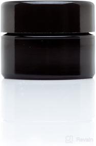 img 3 attached to Infinity Jars 15ml (.5 fl oz) Pocket Size Black UV Glass Screwtop Jar (1)