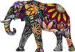 elephant cheerful sticker cartoon decal logo