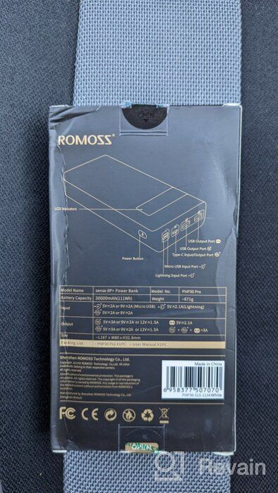 img 2 attached to Portable battery Romoss Sense 8P , 30000 mAh, white review by Goro Ueda ᠌