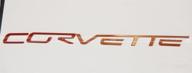 sf sales usa - red plastic letters for corvette c6 2005-2012 rear bumper inserts, not decals логотип