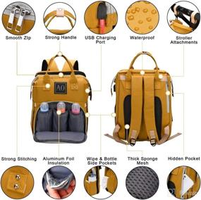 img 2 attached to 👶 Ultimate Baby Diaper Bag with Changing Station - Convenient Diaperbag Backpack and Changing Pad for Traveling Boys and Girls
