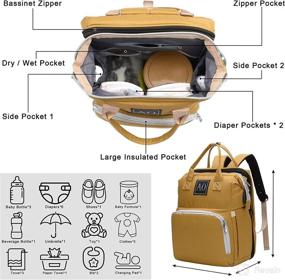 img 1 attached to 👶 Ultimate Baby Diaper Bag with Changing Station - Convenient Diaperbag Backpack and Changing Pad for Traveling Boys and Girls