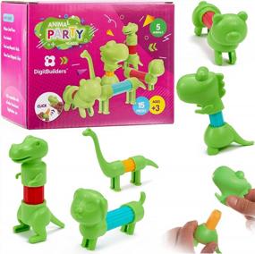 img 4 attached to 15-Piece Magnetic Animal Puzzle Set For Toddlers - Mix & Match Jungle Animals Building Toy With 3D Heads And Fidgets - Ideal For Ages 3-6 - Green BrainSpark Party Heads