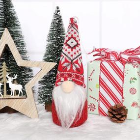 img 1 attached to Set Of 6 Swedish Santa Gnome Tomte Christmas Decorations, Xmas Holiday Gifts For Birthday - GMOEGEFT