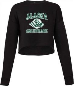 img 3 attached to Women'S NCAA Alaska Seawolves Cropped Crew Fleece PPUAA003