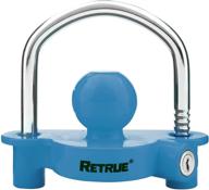 retrue universal coupler lock trailer locks ball hitch trailer hitch lock adjustable security heavy-duty steel fits 1-7/8 inch exterior accessories logo