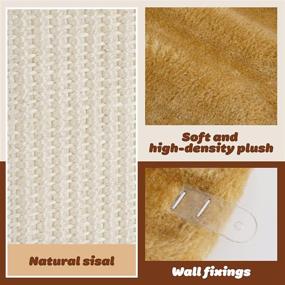 img 2 attached to 🐈 Lahas Cat Wall Corner Scratcher: Protect Furniture, Delight Kittens with Sisal Cat Scratching Pad Wall Mounted for Indoor Cats