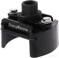 🔧 changwanna universal oil filter wrench - adjustable 60mm-80mm cap off removal tool with non-slip serrated jaws for toyota, honda, mercedes, chevy, volkswagen, scion, audi, harley, and more models логотип
