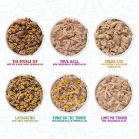 img 1 attached to Weruva Dogs In The Kitchen Pooch Pouch Party! Wet Dog Food Variety Pack - 12 X 2.8Oz Pouches