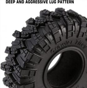 img 2 attached to Upgrade Your Small Crawler With INJORA 1.0 Mud Terrain Tires For TRX4M, SCX24, Axial And More - Set Of 4 Tires Included!