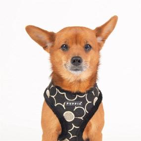 img 2 attached to Puppia Florent Harness A: Sleek Black Design for Medium-Sized Dogs