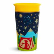 glow in the dark sippy cup for camping: munchkin miracle 360 in yellow, 9 oz logo