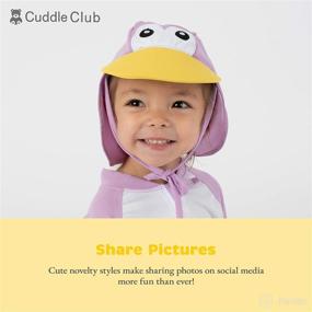 img 1 attached to 👶 Cuddle Club Baby Sunhat: Stylish Sun Protection for Kids' Home Store and Kids' Flatware