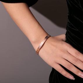 img 3 attached to Qitian Allah Gold Bangles Bracelets: Islamic Jewelry Gifts For Women & Men - Ayatul Kursi Arabic Cuff Bracelet Perfect For Eid Ramadan Gifts