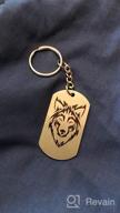 img 1 attached to Fashion Wolf Pendant Necklace - Ideal Gift for Wolf Enthusiasts | Wolf Dog Tag Jewelry Keychain review by Anthony Shepherd