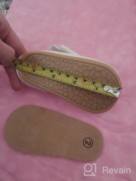 img 1 attached to CAKOPEN Non-Slip Toddler Walking Shoes for Flats - Girls' Princess Shoes review by Sabrina White