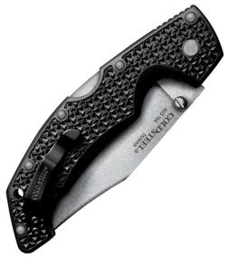 img 4 attached to Folding knife Cold Steel Voyager Large Clip Point Plain Edge (29AC) black