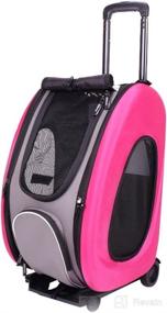 img 4 attached to Ibiyaya 5-in-1 Combo EVA Pet Carrier/Stroller: The Ultimate Pet Travel Solution!