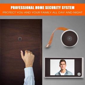 img 1 attached to Tangxi Door Viewer Camera, Digital Door Viewer,Door Peephole Viewer With 3.5Inch LCD Screen&Camera&24 Hours Monitoring&120° Angle View,Electronic Cat Eye Camera For Home Security