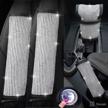 4pcs/set bling bling seat belt cover &amp logo