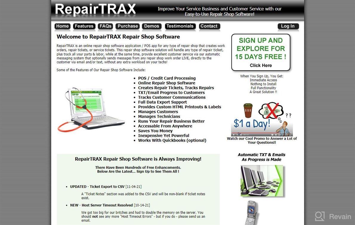 img 1 attached to RepairTRAX review by Tyrone Carter