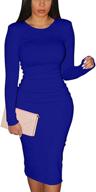 xxtaxn women's office bodycon sleeve dresses - optimized women's clothing logo