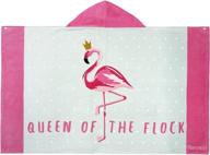 hooded bangsaur toddlers coverup flamingo logo