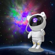 🚀 astronaut star projector kids night light - timer & remote, adjustable 360° starry sky projector for children adults bedroom - great gift логотип