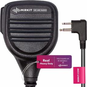 img 4 attached to Получите громкий и чистый звук с микрофоном MIRKIT Heavy Duty Speaker M2, совместимым с радиостанциями Motorola - идеально подходит для радиолюбителей и двухсторонних радиостанций!