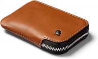 caramel men's card case wallet by 👛 bellroy leather: stylish accessories for money and organization logo