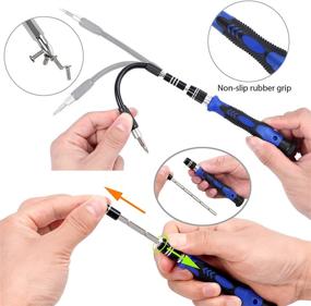 img 1 attached to 🔧 Versatile 137-in-1 Precision Screwdriver Set: Justech Magnetic Driver Kit for Electronics Repair - iPhone, PC, Laptop, Watches, Glasses & More!