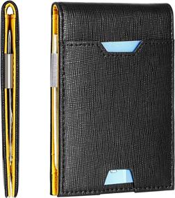 img 4 attached to 💼 Premium Men Bifold Wallet with Money Clip: The Ultimate Men's Accessory for Wallets, Card Cases & Money Organizers