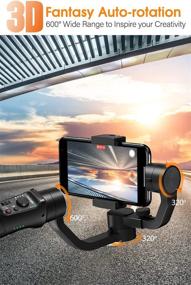 img 1 attached to Smartphone Gimbal Stabilizer - Hohem iSteady Mobile Plus, 3-Axis Phone Gimbal for Android and iPhone 13,12,11 PRO, Video Recording Stabilizer with Face/Object Tracking, 600 °Auto Rotation