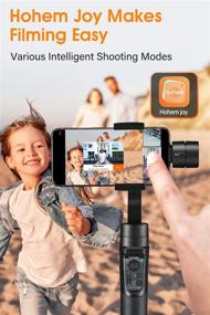 img 2 attached to Smartphone Gimbal Stabilizer - Hohem iSteady Mobile Plus, 3-Axis Phone Gimbal for Android and iPhone 13,12,11 PRO, Video Recording Stabilizer with Face/Object Tracking, 600 °Auto Rotation