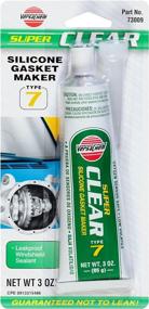 img 1 attached to Versachem 73009 Super Clear Silicone - 3 oz.: Flexible and Transparent Sealant with Exceptional Performance