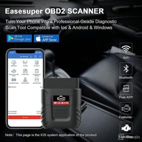 img 3 attached to Easesuper OBD2 Scanner Bluetooth 4.2: Diagnostic Scanner for iPhone & Android