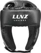 luniquz boxing headgear for kids & adults: mma, kickboxing, karate training - s black logo