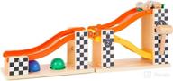 🔨 rally design small foot wooden toys: marble run and knock hammer bench логотип