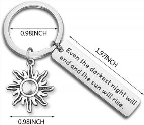img 3 attached to WUSUANED Les Miserables Keychain: Even The Darkest Night Will End And The Sun Will Rise - A Gift For Hope And Recovery