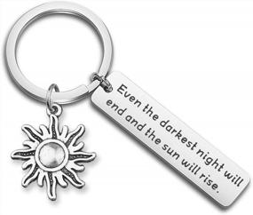 img 4 attached to WUSUANED Les Miserables Keychain: Even The Darkest Night Will End And The Sun Will Rise - A Gift For Hope And Recovery