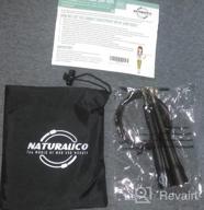 img 1 attached to Speed Jump Rope With 4 Metal Ball Bearings For CrossFit, Boxing, And Workout - Boost RPMs And Perfect Double Unders - Comes With Naturalico Carry Case review by Michael Vargas
